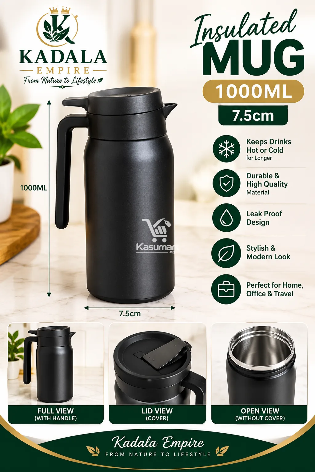 Insulated Mug 1000ml in Great Condition