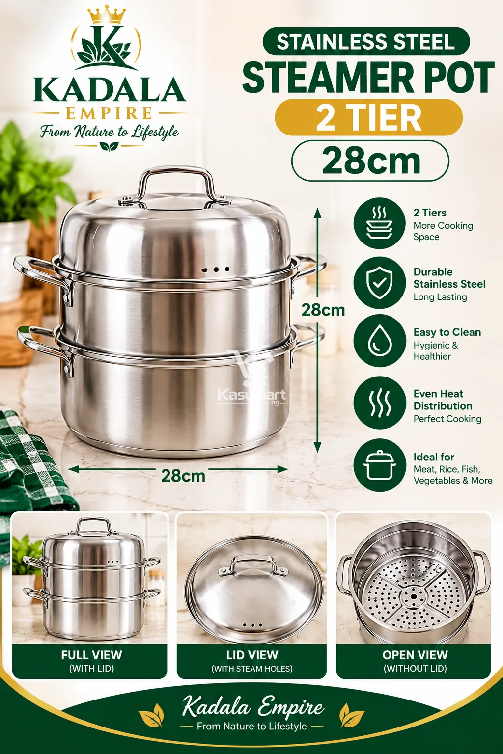 Steaming Pot 2tier 30CM in Great Condition
