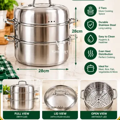 Steaming Pot 2tier 30CM in Great Condition
