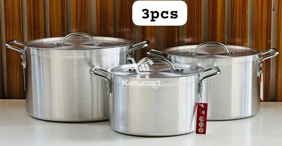 New High Quality 3SET Of Big Pots — Clean & Neat
