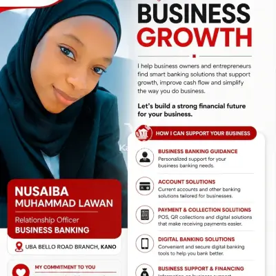 🏦 Business Accounts 💳 POS & Payment/Collection Solutions 📲 Digital Banking Solutions 💼 Business Support & Financing Options 🤝🏽 UBA Agent Banking 👤 Per