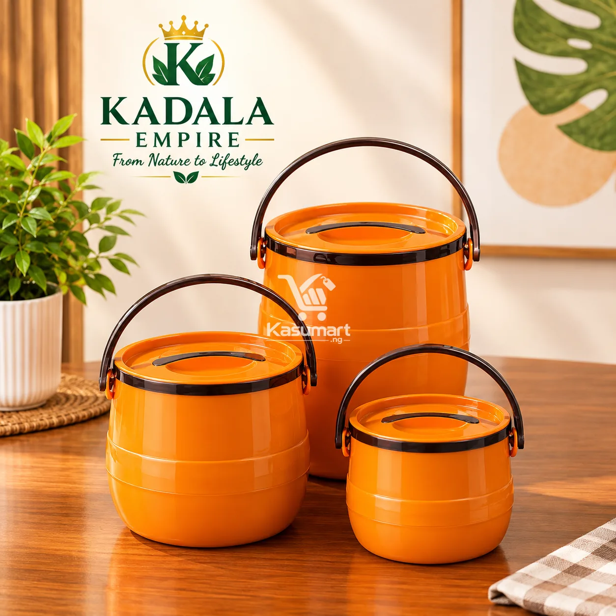 3SET Storage Bucket Green Color — Clean & Neat